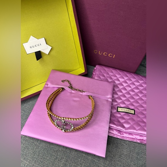 GUCCI CRYSTAL GG choker WOW wow WOW - Picture 8 of 13